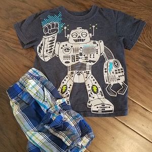Boys robot tee